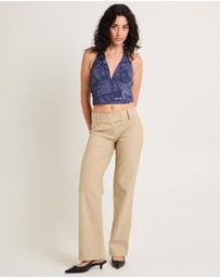 Insight - Newspaper Halter Top
