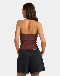 Roxy - Womens Base Rib Halter Tank Top