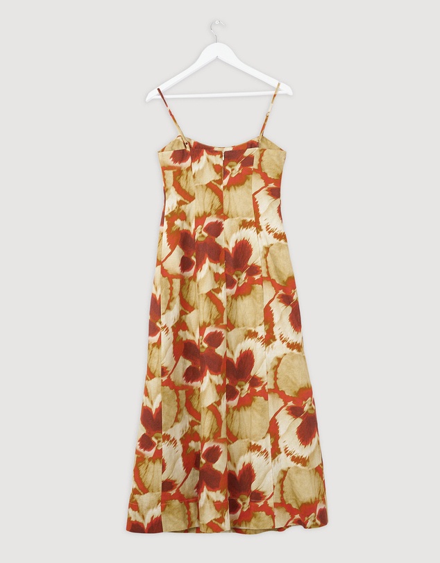 Revibe - Repaired Lover Tacita Linen Midi Dress - AU 8