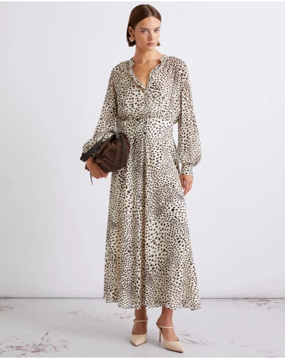 Marella - Printed Georgette Midi Dress