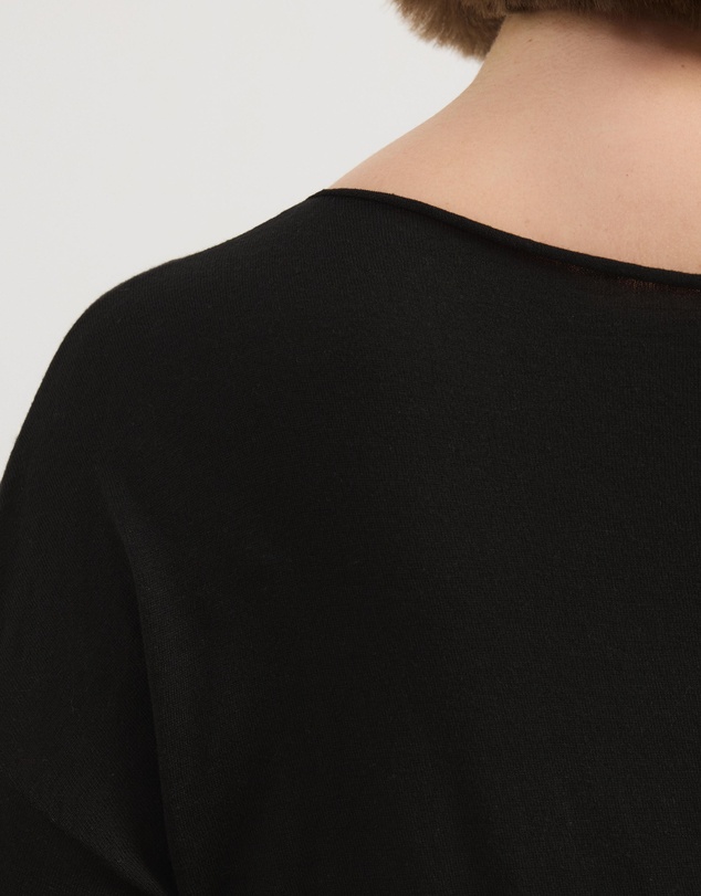 Atmos&Here Curvy - Della Off Shoulder Fine Knit Top
