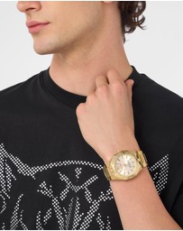 Plein Sport - PLEIN METRONAUT 42mm Champagne Dial and Gold-tone bracelet