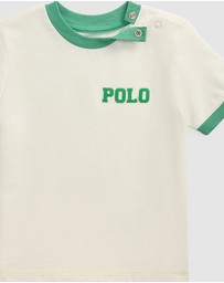 Polo Ralph Lauren - Logo Cotton Jersey Ringer Tee - ICONIC EXCLUSIVE - Babies