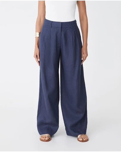Forcast - Ami Wide Leg Linen Pants