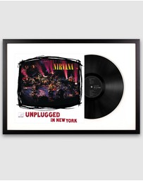 iWorld - Framed Nirvana MTV Unplugged Vinyl Album Art