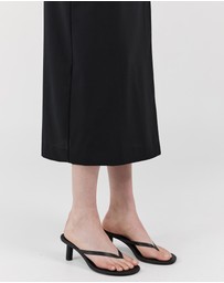 St. Agni - Woven Thong Heels