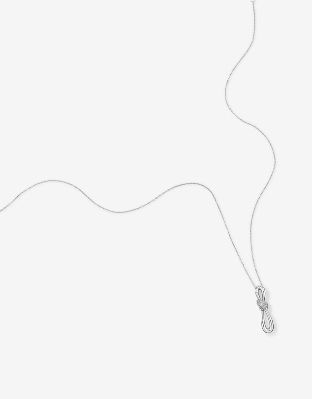 Michael Hill - 0.15 Carat TW Diamond Knots Pendant in Sterling Silver