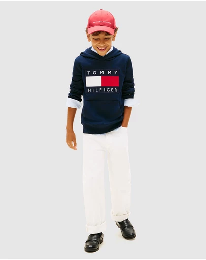 Tommy Hilfiger - Heritage Flag Badge Terry Hoody - Kids