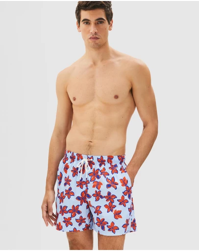 Tommy Hilfiger - Print Mid-Length Swim Shorts