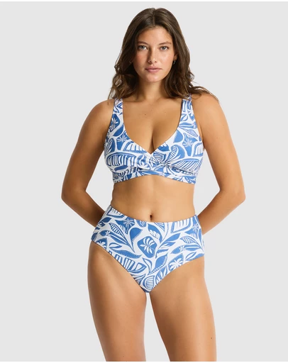 Sea Level Australia - Reef Cross Front Tie Back Bra Top