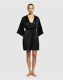 GINIA - Silk Wrap Gown