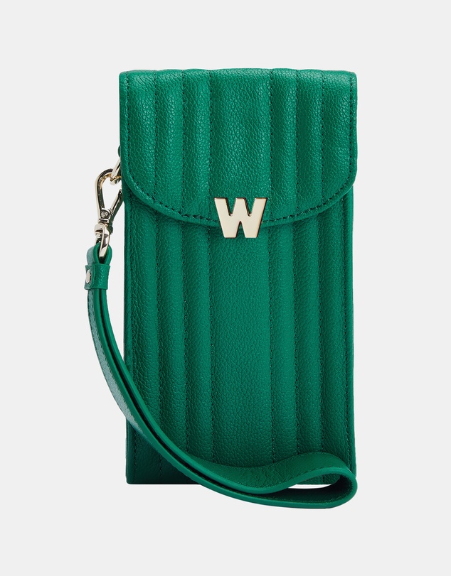 Wolf - Wolf Mimi Phone Case with Wristlet & Lanyard Green