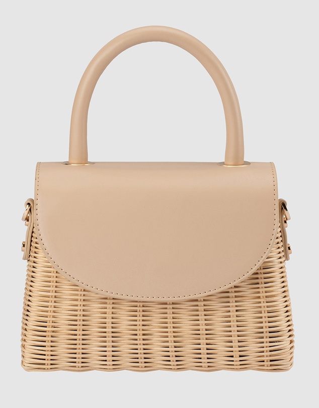 Olga Berg - Elle Wicker Top Handle
