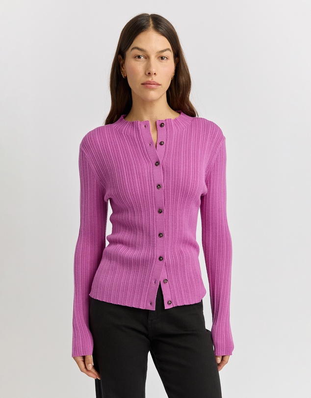 Toorallie - Variegated Rib Cardigan