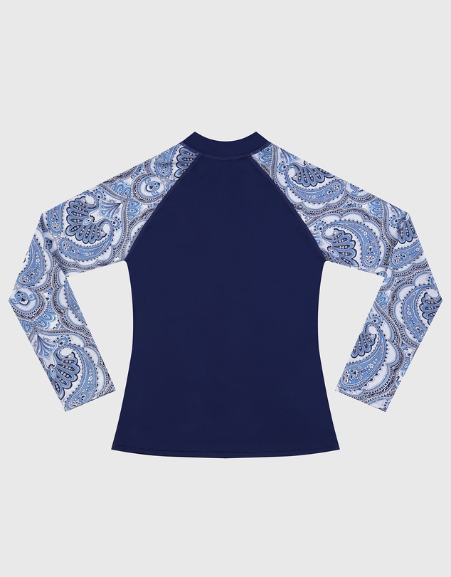 Aqua Blu Kids - Baroque Long Sleeve Rash Vest - Teens