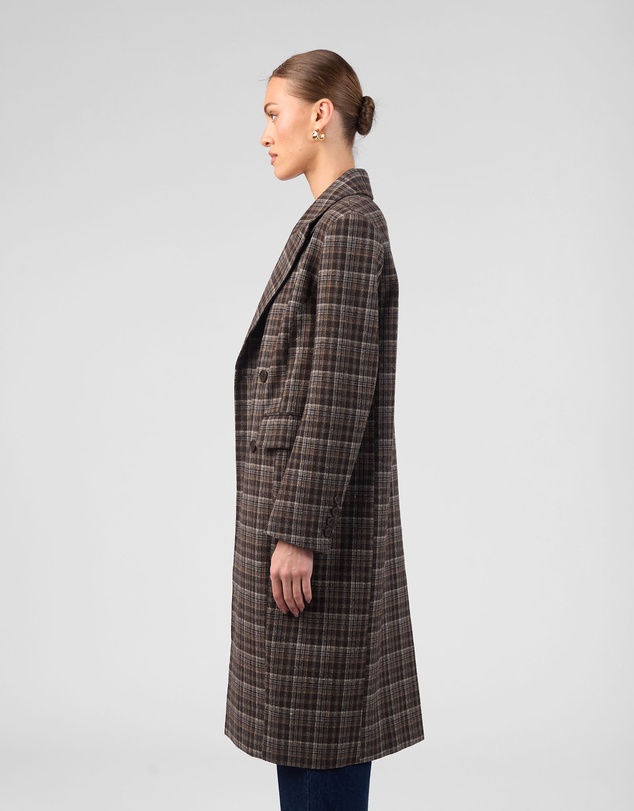 MVN - Plaid Long Coat