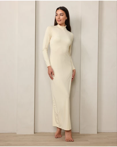 Mod Squad - Luxe Long Sleeve Slip Dress Base Layer