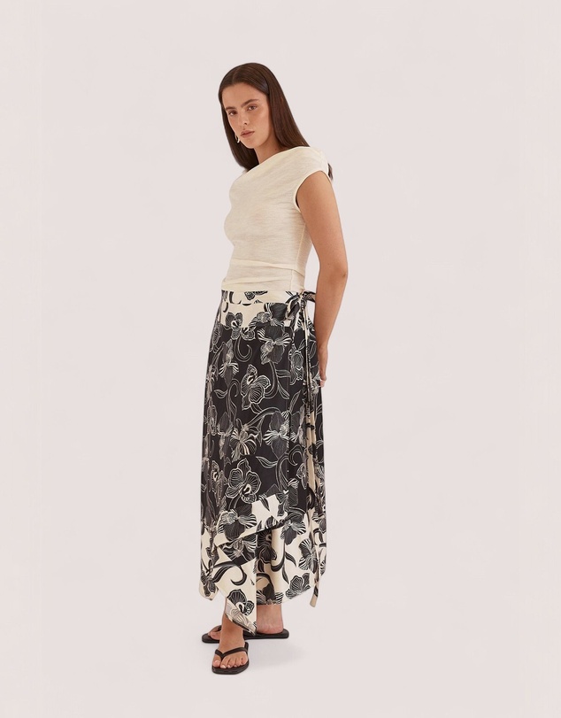 Sass - Maribel Asym Wrap Skirt