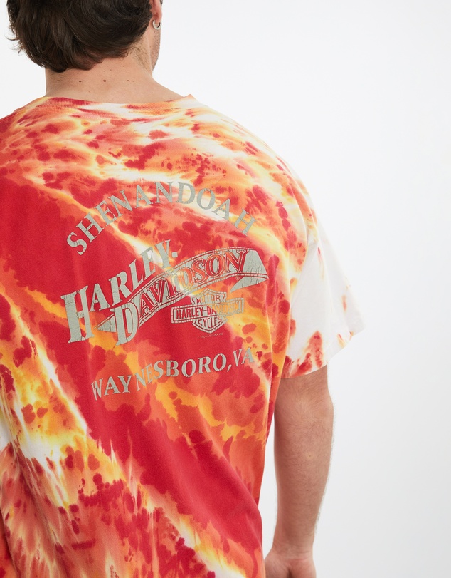 Vintage by The Real Deal - Pre Loved - 1992 Harley Davidson Tie Dye Tee