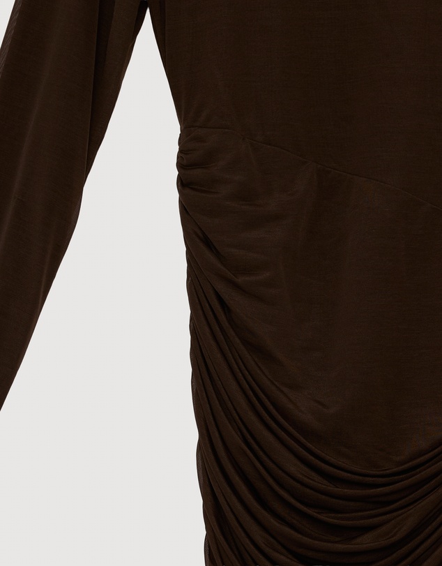Revibe - Repaired MISHA The Sari LS Stocking Mini Dress - AU 8
