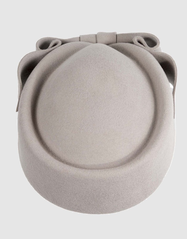 Max Alexander - Felt Grey Pillbox Hat