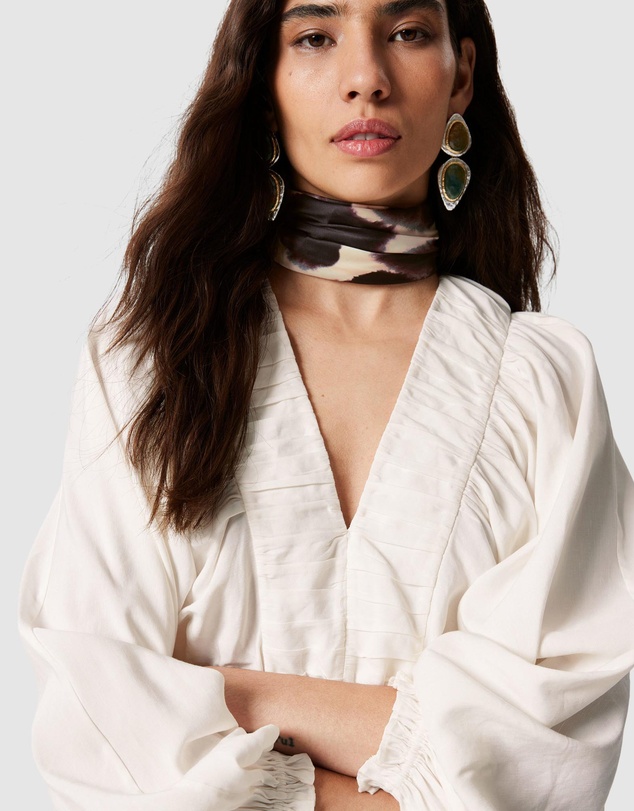 & Other Stories - Smocked Puff-Sleeve Blouse