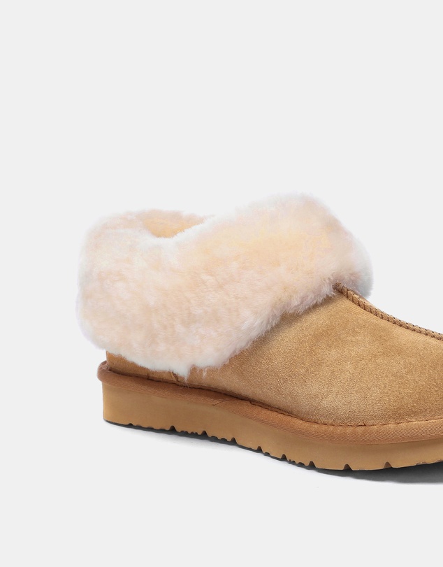 EVERAU - EverAU Ugg Homey Slipper Suede Cow Suede Upper House Shoes