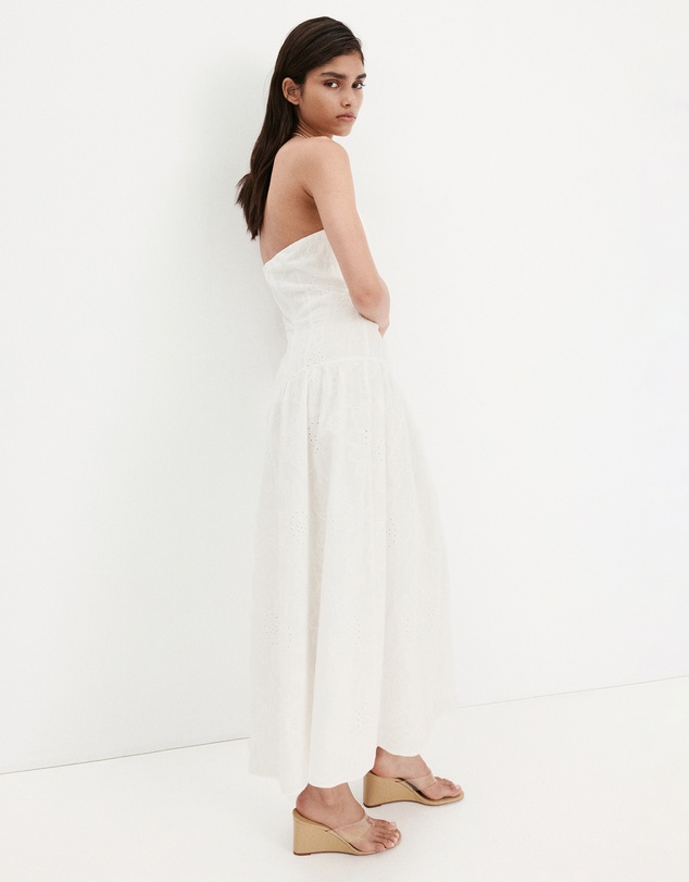 M.N.G - Halter Dress with Broderie Anglaise