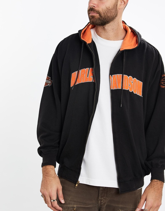 Vintage by The Real Deal - Pre Loved - Vintage Harley Davidson Hooded Sweatshirt