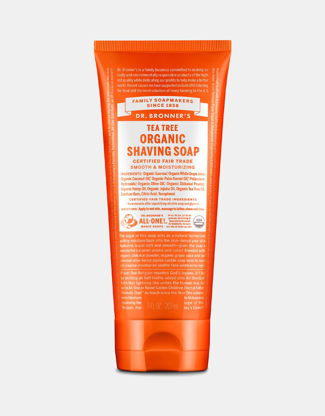 Dr Bronner's - Organic Shaving Soap - Tea Tree