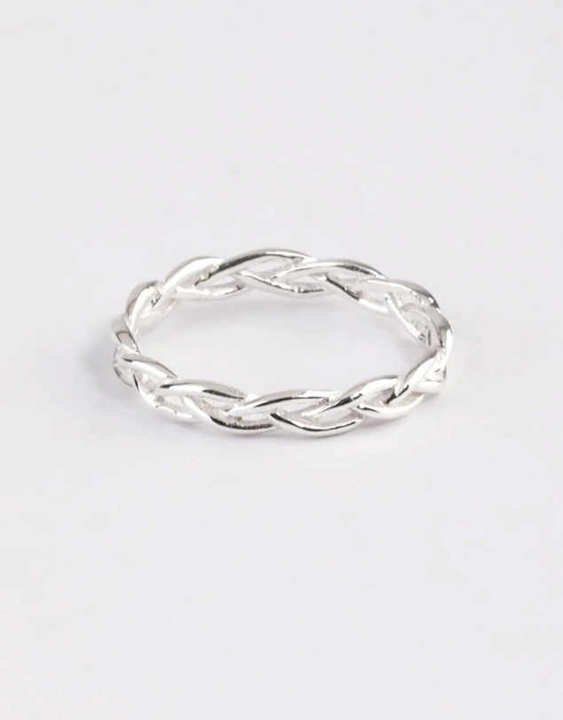 Lovisa - Sterling Silver Braided Ring