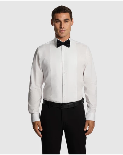 yd. - Tuxedo Slim Fit Stretch Dress Shirt