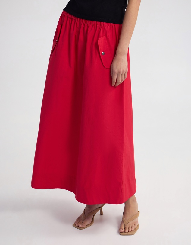 Oxford - Lana Pocket Front Maxi Skirt