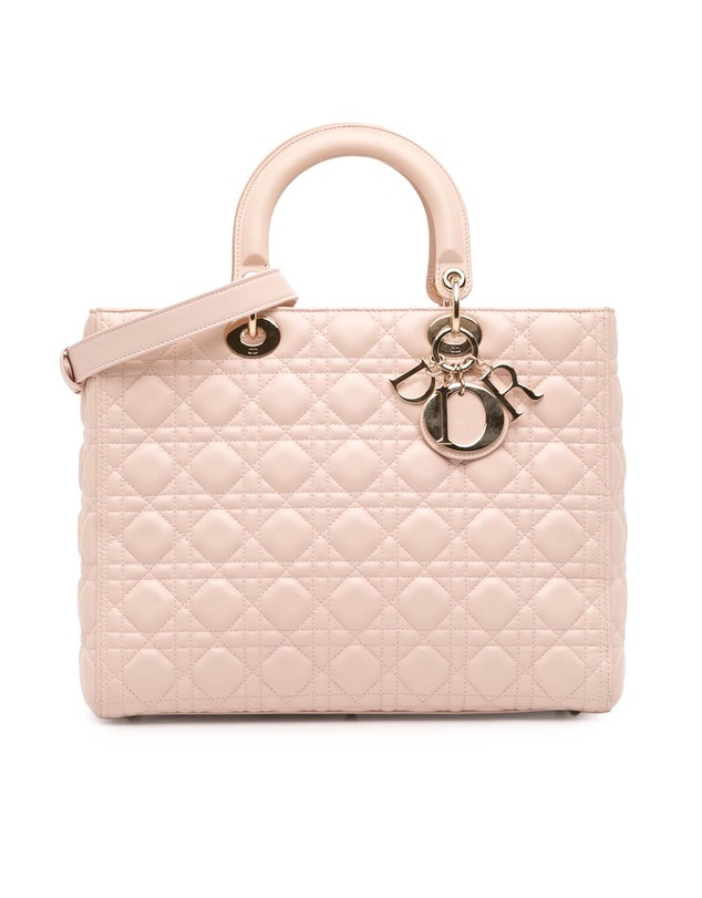 Pre-Loved by Azura Reborn - Pre-Loved Large Lambskin Cannage Lady Dior