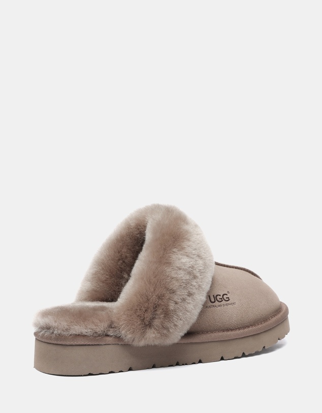 EVERAU - Australian Shepherd Ugg Muffin Slipper Special Cow Suede Upper House Shoes