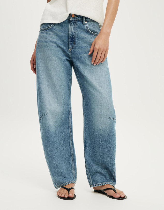 Cotton On - Mid Rise Barrel Jean