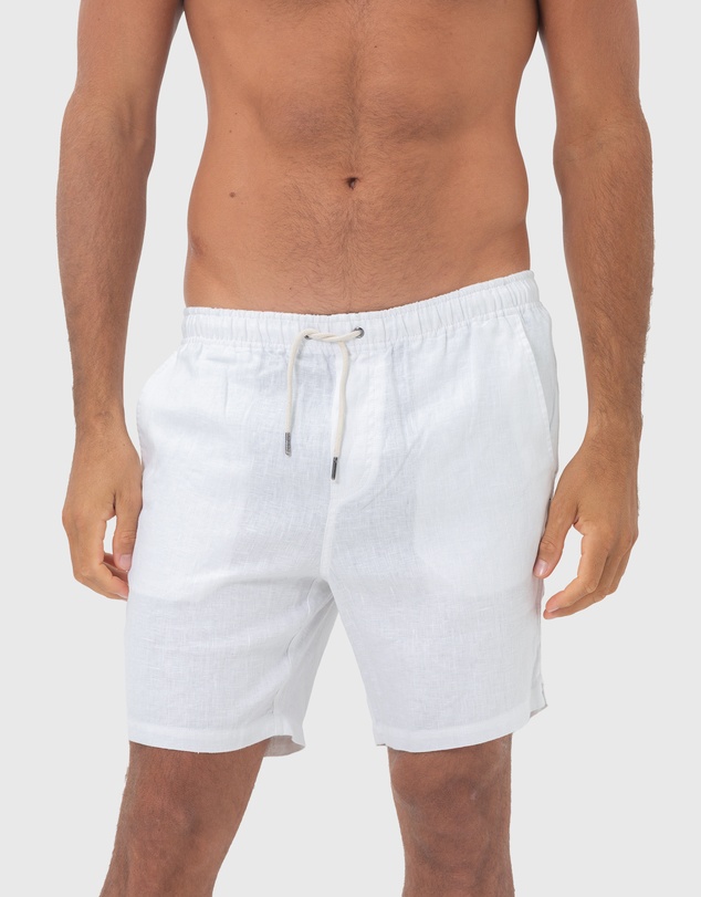 Coast Clothing - Linen Shorts- White