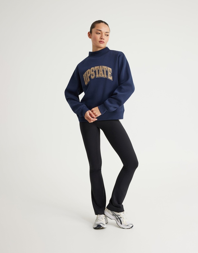 Upstate - College Mock Neck - Midnight Navy