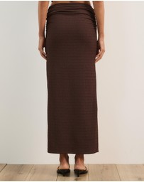 Atmos&Here - Alba Textured Belted Skirt