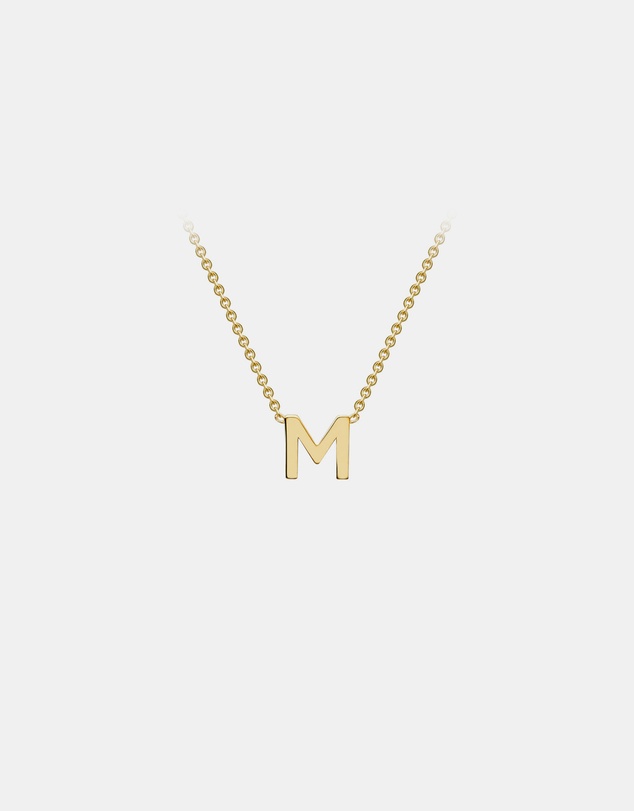 Zoe Olivia - 9K Gold Initial M Necklace