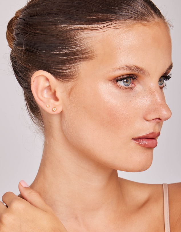 Zoe Olivia - 9K Gold Small Ball Stud Earrings