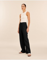 AERE - Patch Pocket Linen Pants