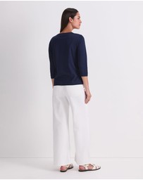 Sportscraft - Mercerised Cotton 3/4 Sleeve Tee