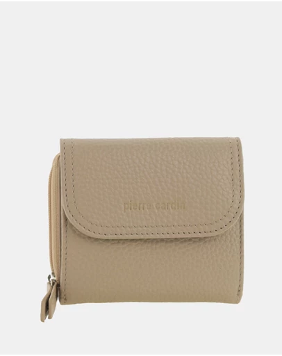 Pierre Cardin - Pierre Cardin Ladies Leather Tri-Fold Tab Wallet