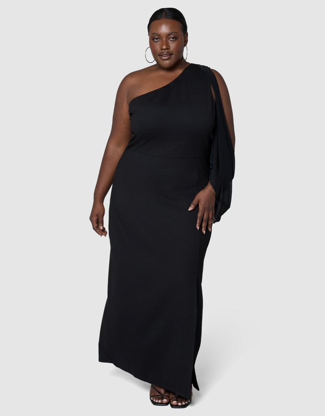Sunday In The City - Bane Asymmetric Maxi Dress