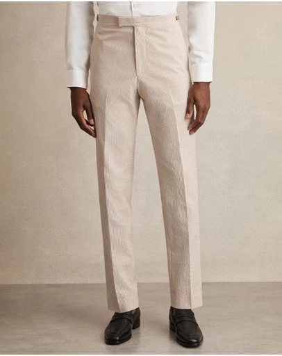 REISS - Bay Seersucker Trousers