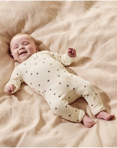 Wilson & Frenchy - Organic Zipsuit With Feet - Babies