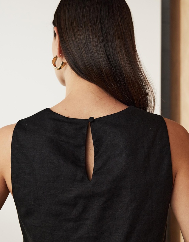 Atmos&Here - Celina Linen Blend Crop Top
