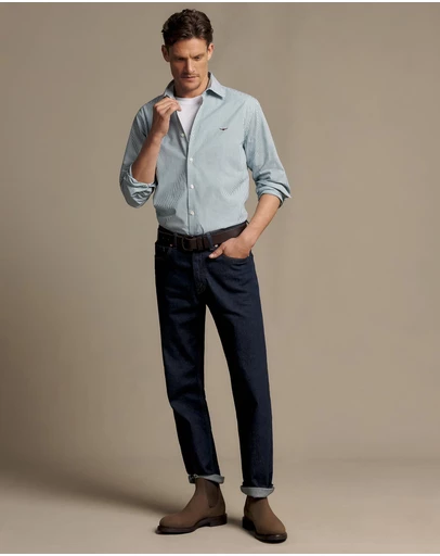 R.M.Williams - Sommers Poplin Stripe Shirt