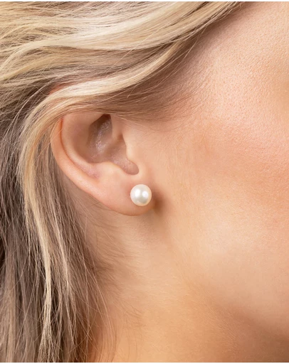 Lovisa - Sterling Silver Freshwater Pearl Stud Earrings